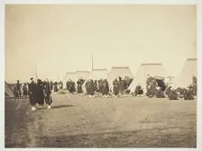 Untitled [Zouaves], 1857. Creator: Gustave Le Gray
