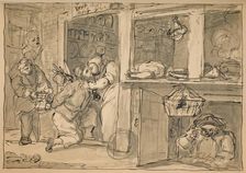 Unused drawing for Industry and Idleness 1747. Artist: William Hogarth