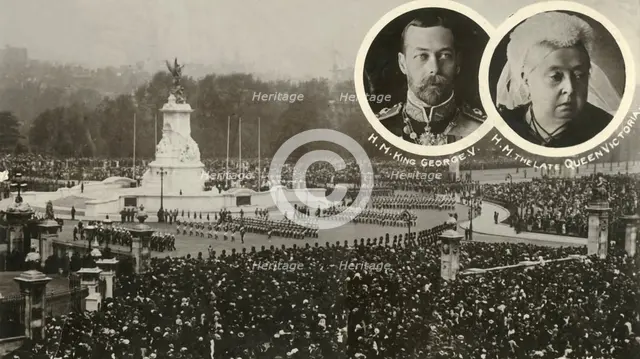 Unveiling of the Victoria Memorial, London, 16 May 1911. Creator: Unknown.