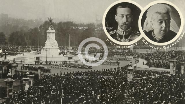Unveiling of the Victoria Memorial, London, 16 May 1911. Creator: Unknown.