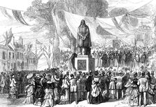 Unveiling the statue of John Bunyan, at Bedford, 1874. Creator: Unknown