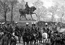 Unveiling the statue of Lord Gough in the Phoenix Park, Dublin, 1880. Creator: Unknown