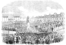 Unveiling the statue of the late Lord Eglinton at Ayr, 1865. Creator: Unknown