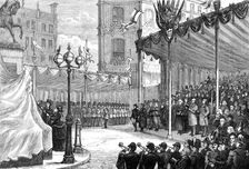 Unveiling the statue of the late Prince Consort in Holborn-Circus, 1874. Creator: Unknown