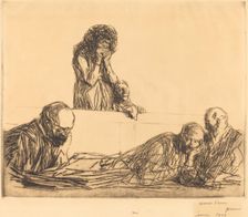 Unwed Mother (first plate), 1909. Creator: Jean Louis Forain