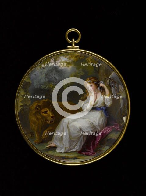 Una and the lion, after Angelica Kauffman, between 1783 and 1800. Creator: English School.