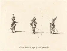 Unarmed Drill, 1634/1635. Creator: Jacques Callot