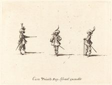 Unarmed Drill, 1634/1635. Creator: Jacques Callot