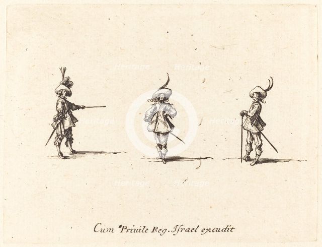 Unarmed Drill, 1634/1635. Creator: Jacques Callot.