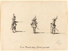 Unarmed Drill, 1634/1635. Creator: Jacques Callot