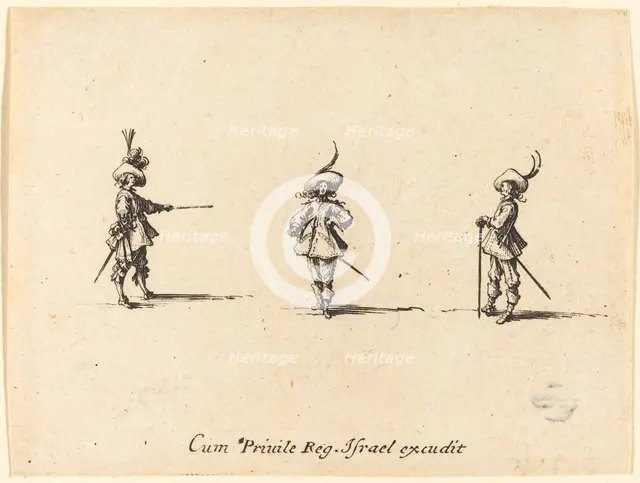 Unarmed Drill, 1634/1635. Creator: Jacques Callot.