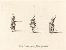 Unarmed Drill, 1634/1635. Creator: Jacques Callot