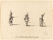 Unarmed Drill, 1634/1635. Creator: Jacques Callot