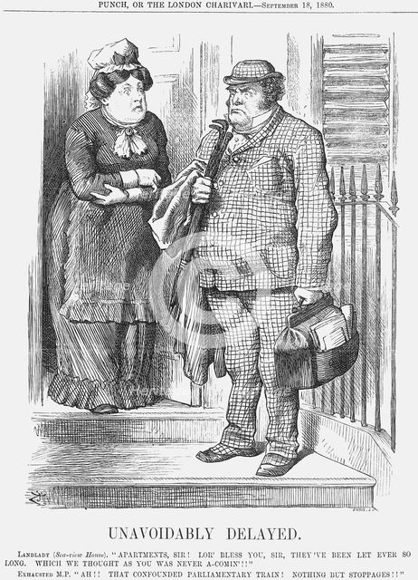 'Unavoidably Delayed', 1880. Creator: Joseph Swain.
