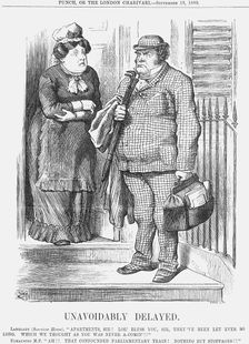 Unavoidably Delayed 1880. Creator: Joseph Swain