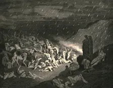 Unceasing was the play of wretched hands c1890. Creator: Gustave Doré