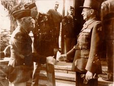 Unconditional surrender of the German armed forces, Rheims, France, World War II, 7 May 1945. Creator: Unknown
