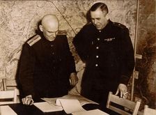 Unconditional surrender of the German armed forces, Rheims, France, World War II, 7 May 1945