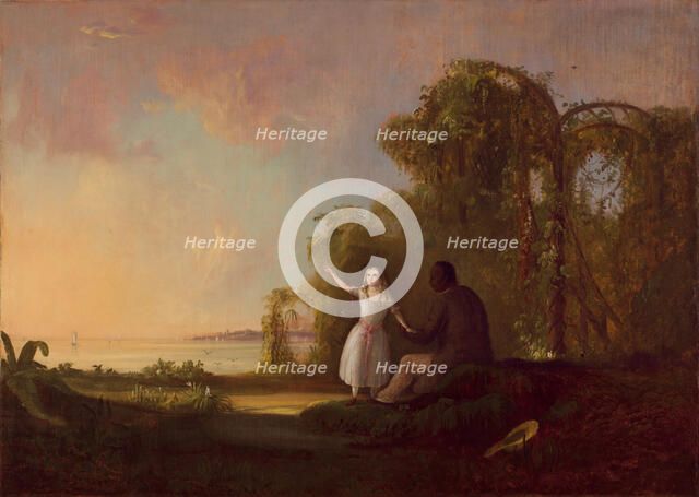 Uncle Tom and Little Eva, 1853. Creator: Robert Seldon Duncanson.