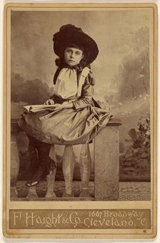 Uncle Toms Cabin. Era. Studio portrait of a girl., about 1880. Creator: F. Haight & Company
