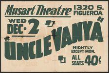 Uncle Vanya, Los Angeles, [193-]. Creator: Unknown