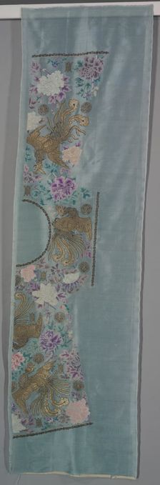 Uncut Robe: Proper Left Front and Back Panel, c. 1890s. Creator: Unknown