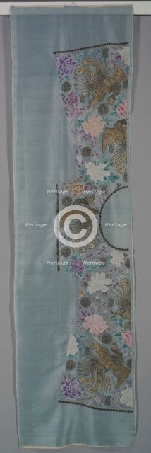 Uncut Robe: Proper Right Front and Back Panel, c. 1890s. Creator: Unknown.