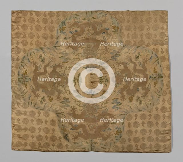 Uncut Yardage (Dress Fabric), China, Kangxi period, Qing dynasty (1644-1911), 1700/25. Creator: Unknown.