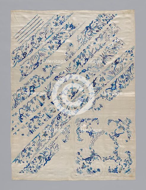 Uncut Yardage (For Woman's Coat), China, Qing dynasty (1644-1911), 1875/1900. Creator: Unknown.