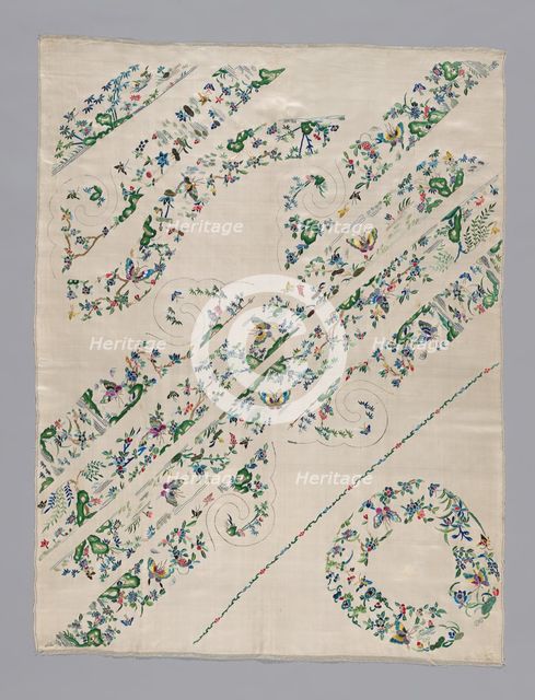 Uncut Yardage (For Woman's Semiformal Domestic Ao (Short Coat), China, Qing dynasty (1644-1911), 187 Creator: Unknown.