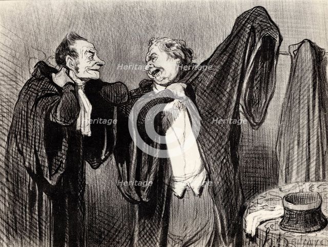 Under Colleagues, 1845-1848.  Creator: Daumier, Honoré (1808-1879).