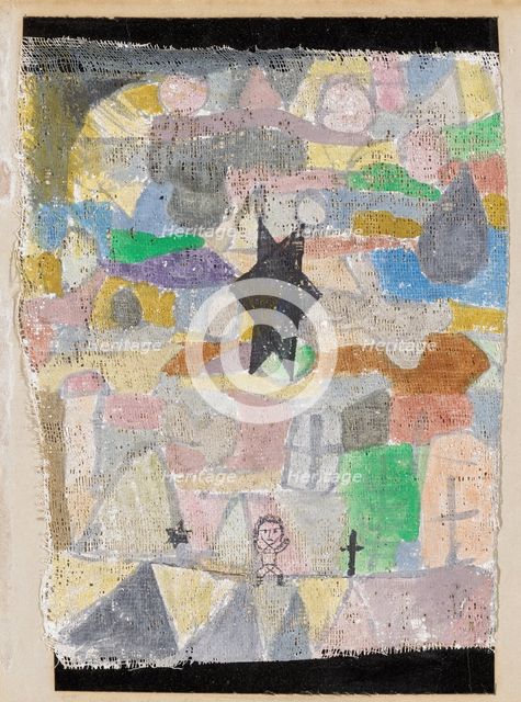 Under a Black Star, 1918. Creator: Paul Klee.