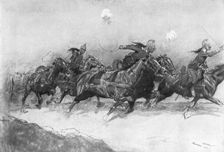 Under Fire 1914, (1926).Artist: Georges Bertin Scott