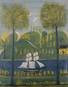 Under Full Sail, second quarter 19th century. Creator: Unknown