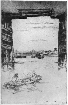 Under Old Battersea Bridge 1879 (1904).Artist: James Abbott McNeill Whistler
