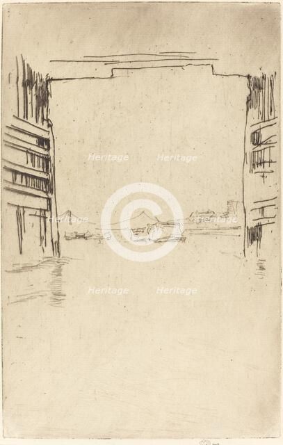 Under Old Battersea Bridge, 1879. Creator: James Abbott McNeill Whistler.