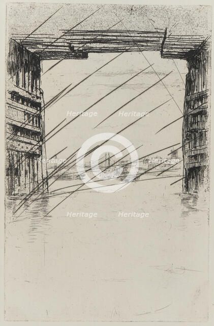 Under Old Battersea Bridge, 1879. Creator: James Abbott McNeill Whistler.