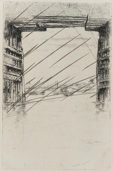 Under Old Battersea Bridge, 1879. Creator: James Abbott McNeill Whistler