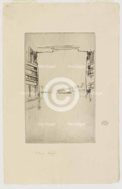 Under Old Battersea Bridge, 1879. Creator: James Abbott McNeill Whistler.