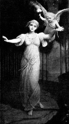 Under Love's Guidance - C. E. Hallé, 1895. Creator: George Meisenbach