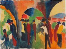 Under Thun Arcades, 1913. Creator: Macke, August (1887-1914)