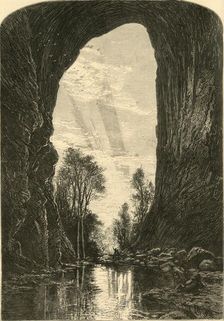 Under the Natural Bridge 1872. Creator: J. Augustus Bogert