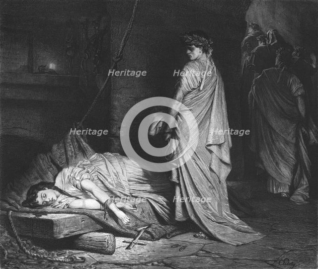 'Under the Arena', after Carl Von Piloty', c1880-83. Creator: W Hecht.