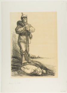 Under the Boot, 1915. Creator: Theophile Alexandre Steinlen