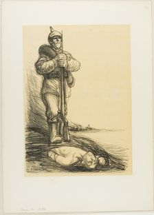 Under the Boot, 1915. Creator: Theophile Alexandre Steinlen
