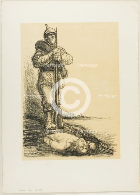 Under the Boot, 1915. Creator: Theophile Alexandre Steinlen.