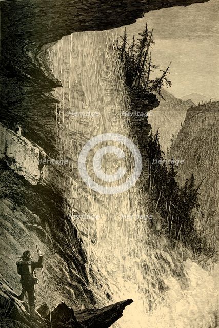 'Under the Catskill Falls', 1874.  Creator: W. J. Linton.
