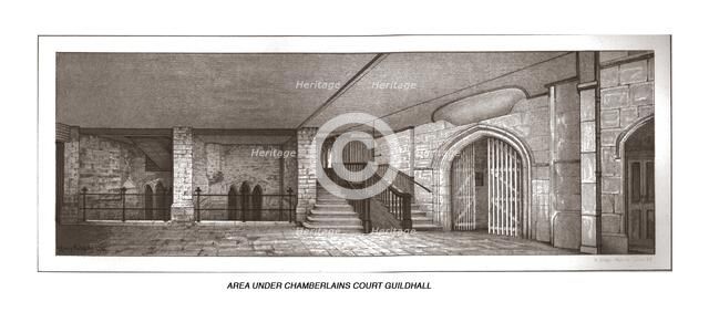 Under the Chamberlain's Court Guildhall, 1886. Artist: Henry Hodge.