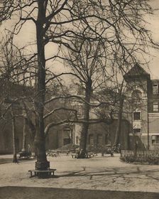 Under the Elms in the Courtyard of Middlesex Hospital c1935. Creator: Joel