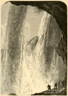 Under the Falls, Canada Side 1872. Creator: Frederick William Quartley